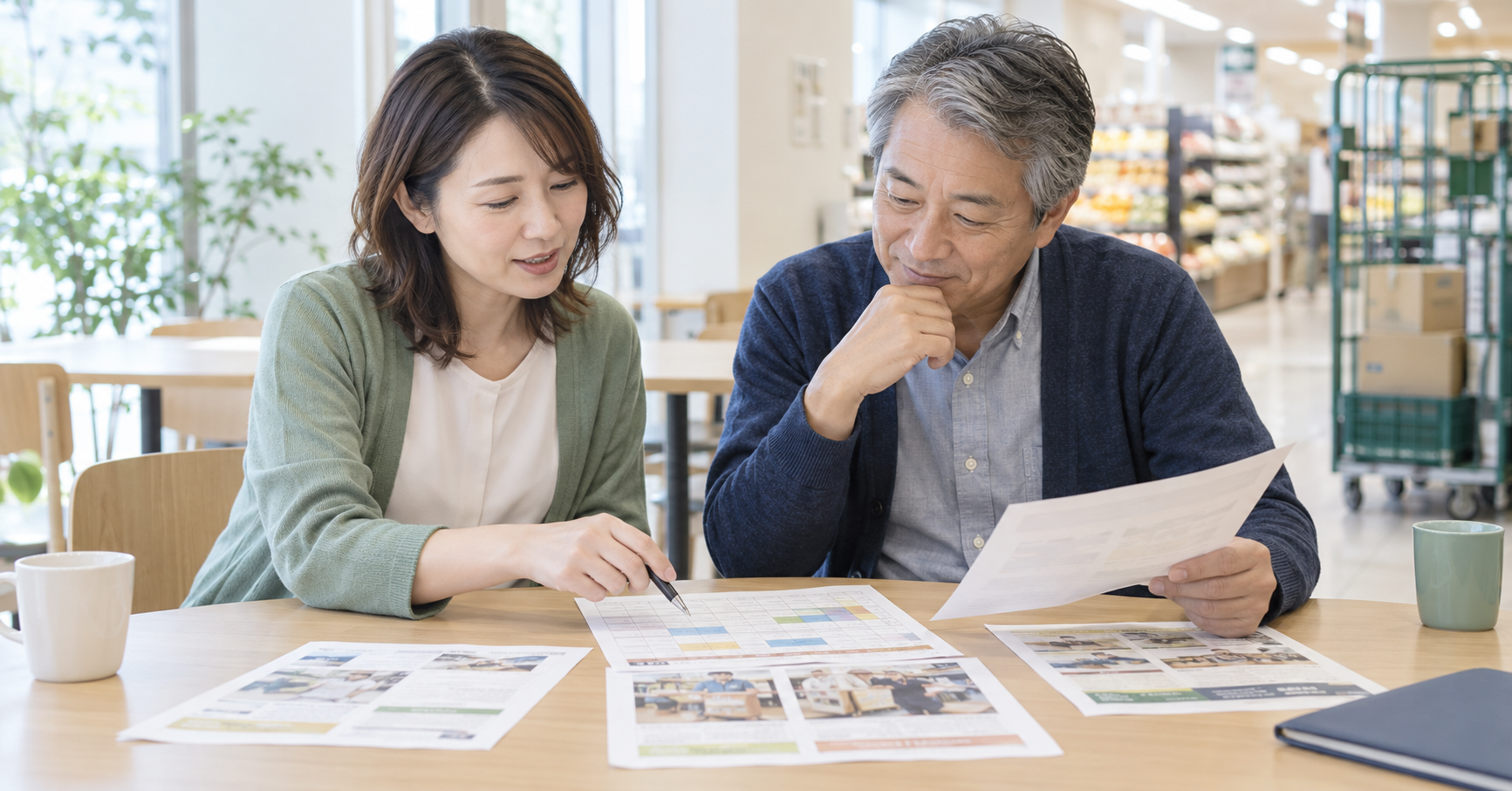 定年後の働き方について相談する60代の男性